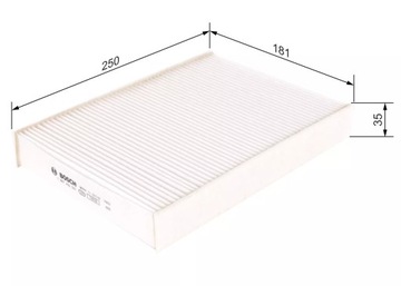 BOSCH 1 987 435 057 FILTR VENTILACE PROSTORU SPOLUJEZDCE