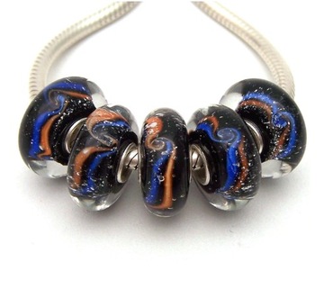 CHARMS ZAWIESZKA KORALIK SZKŁO MURANO BEADS