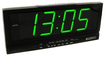Budzik z radiem LW/FM zegar radiobudzik SONIC LED