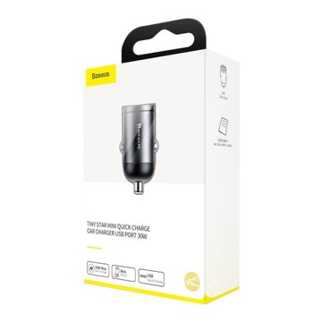 АВТОМОБИЛЬНОЕ ЗАРЯДНОЕ УСТРОЙСТВО BASEUS TINY USB QC 3.0+ PD