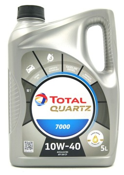 TOTAL QUARTZ 7000 10W40 5L OLEJ PÓŁSYNTETYCZNY