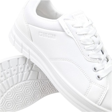 Białe Trampki Damskie Big Star Sneakersy ekoskóra sportowe buty NN274458 40