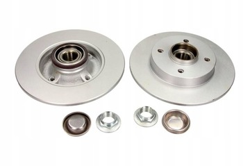 TARCZE+ŁOŻYSKA KLOCKI TYŁ PEUGEOT 307 CITROEN C4 modele 2004 - 2006