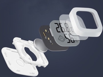 ТЕРМОМЕТР, ГИГРОМЕТР, ЖК-дисплей, ИЗМЕРИТЕЛЬ ВЛАЖНОСТИ, ПЛЮС БАТАРЕЯ