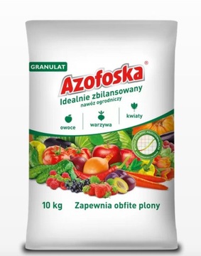 Azofoska Nawóz azotowy uniwersalny ogrodniczy granulowany worek 10 kg Inco