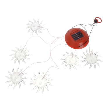 SŁONECZNE DŹWIĘKI WIATROWE LED SŁONECZNIK