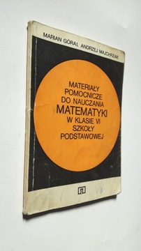 MATERIALY POMOCNICZE DO NAUCZANIA MATEMATYKI VI