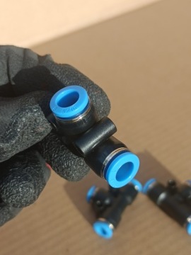 Соединитель Т-образный Пневматический вставной разветвитель диаметром 8 мм PE 8