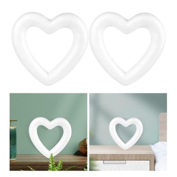 2x2/5/10 шт. Белый пенополистирол Шарики из пенополистирола Сердце из пенопласта