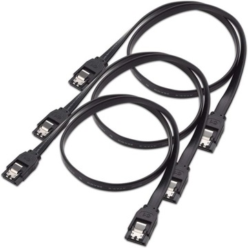 3 szt. Kabel SATA III 6 gb/s 40 CM kabel SATA