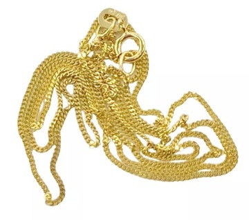 ŚLICZNY ZŁOTY ŁAŃCUSZEK 9K 1,14 G P.375 45 CM