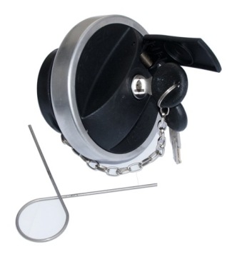 КРЫШКА ТОПЛИВНОГО БАКА, МЕТАЛЛИЧЕСКАЯ ОКАНТОВКА SCANIA 2 КЛЮЧА