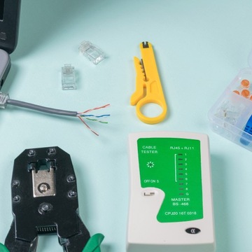 ТЕСТЕР СВЕТОДИОДНЫХ СЕТЕВЫХ КАБЕЛЕЙ RJ45 RJ11