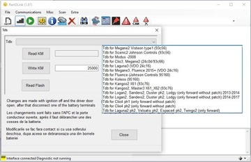 Диагностический модуль Renault Modus Megane Clio Master