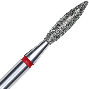 Staleks Frez Diamentowy Płomyk Czerwony FA10R023/10