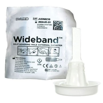 Bard Wideband Cewnik urologiczny zewnętrzny dla mężczyzn, silikonowy 36mm