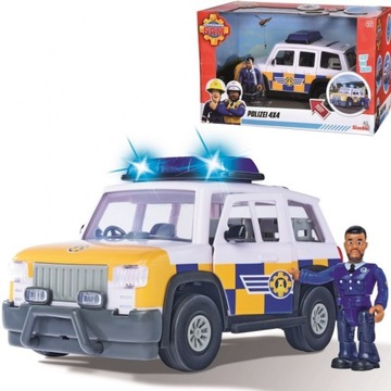 STRAŻAK SAM JEEP POLICYJNY 4X4 DŹWIĘK + FIGURKA