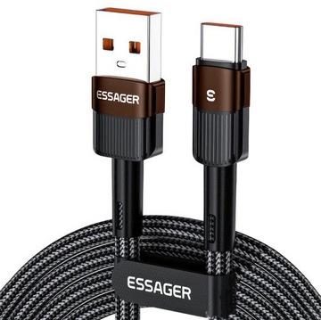 ESSAGER Kabel Ładowarka TYP C USB C 100W 6A 1M