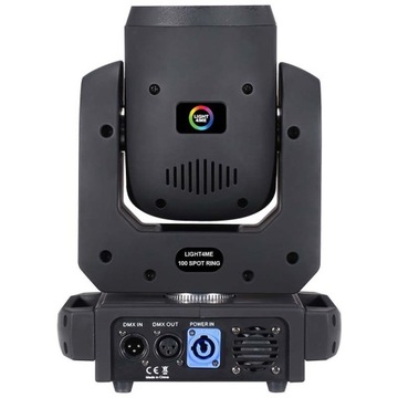 GŁOWICA RUCHOMA GŁOWA LED OŚWIETLENIE SCENICZNE SPOT 100W DMX RING LED
