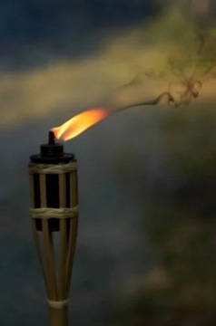 Садовый фонарь из натурального бамбука 120 см DURABLE