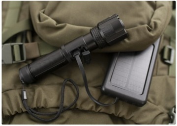 МЕГА МОЩНЫЙ ТАКТИЧЕСКИЙ СВЕТОДИОДНЫЙ ФОНАРЬ С USB АККУМУЛЯТОРОМ