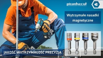 Ударная головка PiranhaCut с фермерским шаром 8 мм.