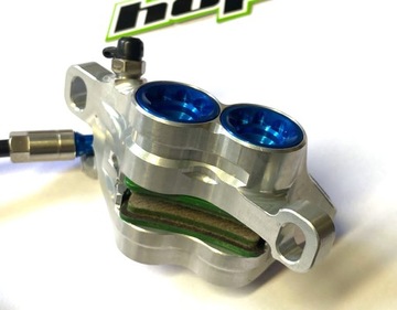 Задний дисковый тормоз Hope Tech 4 E4 серебристо-синий All Mountain, Enduro