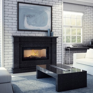 Воздушный камин КРАТКИ НАДИА 14 кВт fi 200 EKO Large Рекуперация стекла