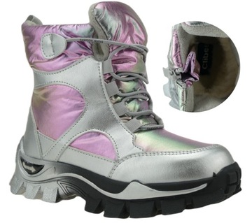 BUTY ZIMOWE DZIEWCZĘCE OCIEPLANE ŚNIEGOWCE 31