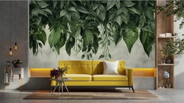 3D фотообои из структурного винила HANGING LEAVES NATURE