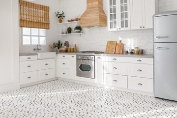 Самоклеящиеся панели ПВХ для пола 30х30 Собачьи лапы