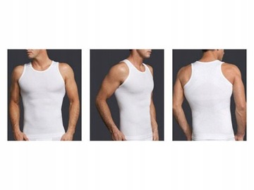 KOSZULKA MĘSKA WYSZCZUPLAJĄCA MODELUJĄCA PODKOSZULKA SLIM BEZ RĘKAWÓW XXL