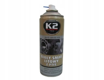 K2 BIAŁY SMAR LITOWY Z TEFLONEM SPRAY 400ML