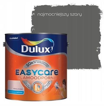 FARBA DULUX EASYCARE NAJMOCNIEJSZY SZARY 5L