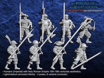 The Empire Light/Medium Infantry - x10 - Piechota