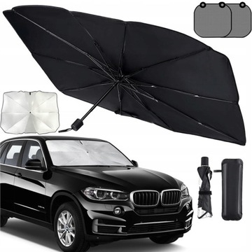 БОЛЬШОЙ КОВРИК-ЧЕХОЛ-ЗОНТ ДЛЯ ВЕТРОВОГО СТЕКЛА АВТОМОБИЛЯ СОЛНЦЕЗАЩИТНЫЕ БЛОКИ УФ
