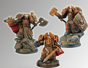 Figurki Templar SF Knights Set [3szt] + Podstawki 28mm Scibor 28SF0077 W40K