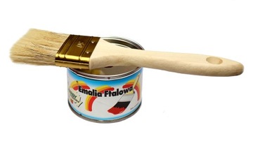 FARBA ftalowa EMALIA kolor GRAFIT antracyt 150ml + pędzel
