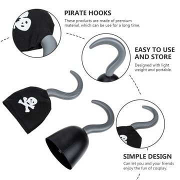 Пластиковые пиратские крючки для детских игрушек, украшение на Хэллоуин