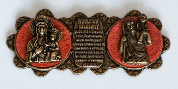 Naklejka kierowcy z modlitwą św.Krzysztof i Matka Boska