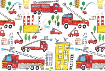 PODKŁADKA na biurko micke 73x50 STRAŻ POŻARNA