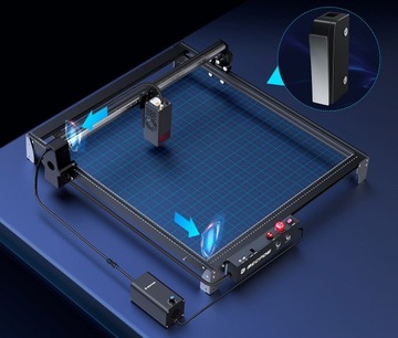 Mecpow X5 22Вт лазерный гравировальный станок 0,08х0,1мм лазерное пятно 600х600мм