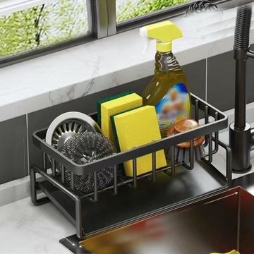 КУХОННЫЙ ОРГАНАЙЗЕР ДЛЯ МОЙКИ ДЕРЖАТЕЛЬ КОРЗИНЫ СТОЯЧАЯ МОЙКА СЛИВ НА НАСТЕНУ ДЛЯ ЖИДКОСТИ