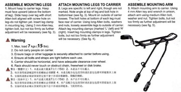 IBERA IB-RA17 Велосипедное крепление с креплениями
