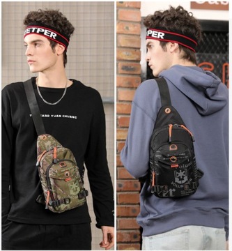 Стильная мужская сумка через плечо, рюкзак, сумка через плечо.