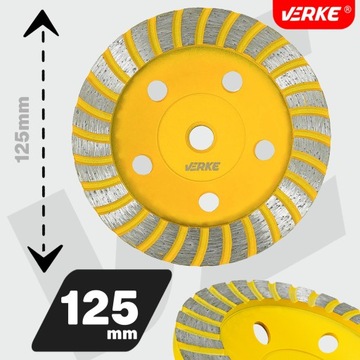 АЛМАЗНЫЙ ШЛИФОВАЛЬНЫЙ ДИСК ПО БЕТОНУ ДЛЯ УГЛОВОЙ ШЛИФОВАЛЬНОЙ МАШИНЫ 125 ММ