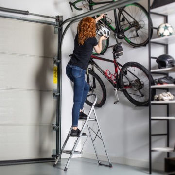 ЛЕСТНИЦА 3-Х СТУПЕНЧАТАЯ 150 КГ САМОДЕЛНАЯ, ПРОЧНАЯ СТАЛЬ