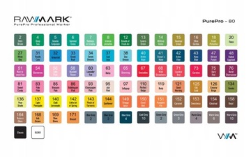 ПРОМОТОРЫЕ ПРОМОТ АЛЛКОВЫЕ Маркеры Профессиональные двойные purepro 80 ПК+бесплатно