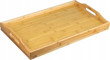 STOLIK ŚNIADANIOWY TACA BAMBUS 50x30x7 cm KINGHOFF
