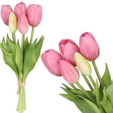 TULIPAN TULIPANY GUMOWANE KWIATY JAK ŻYWE PREMIUM
